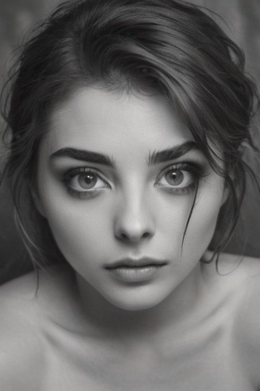 Chloe Grace Moretz Black and White selfie