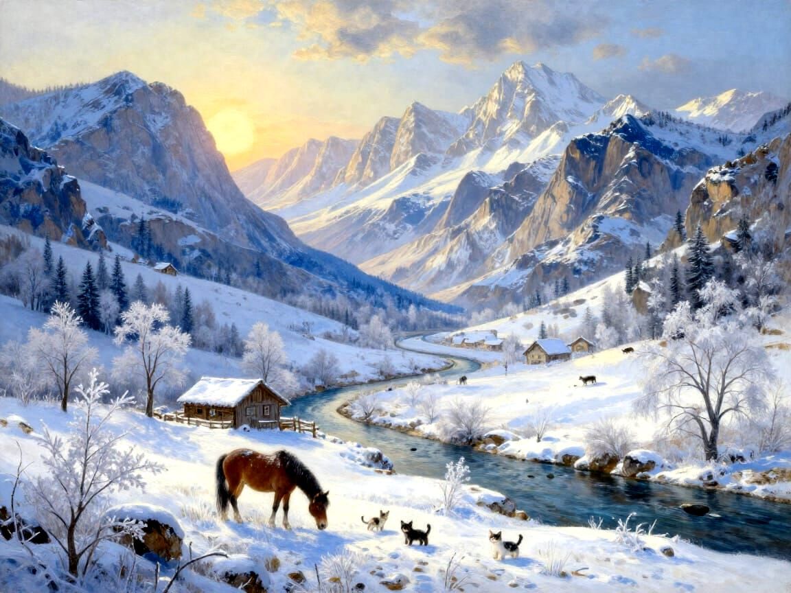 Winter landscape  by @Maria Jesus