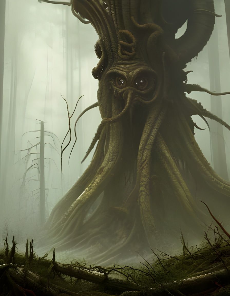 Eldritch tree - AI Generated Artwork - NightCafe Creator