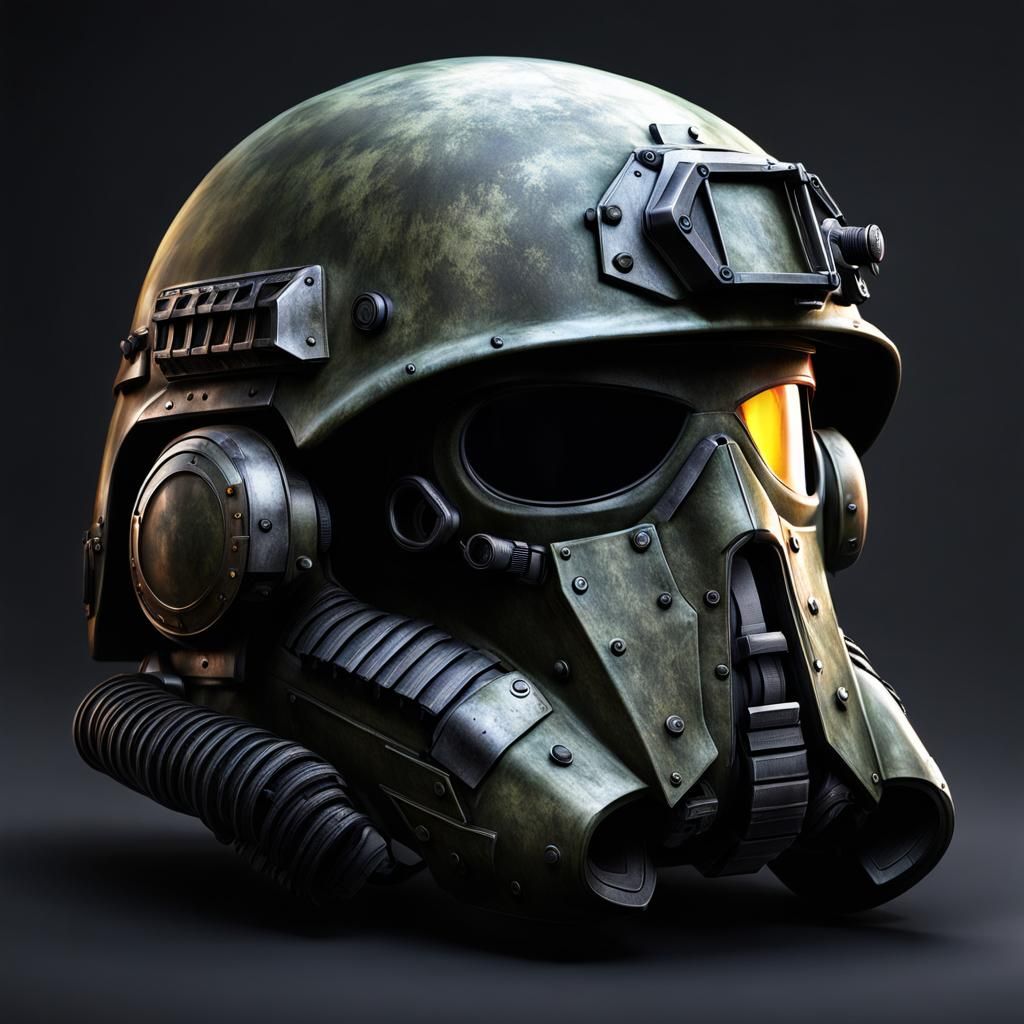 [ultimate helmet for protection against war, highly detailed...