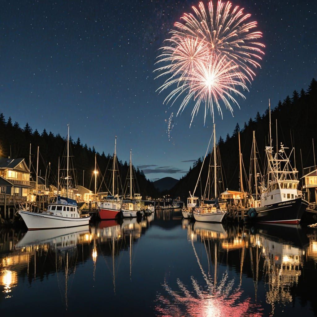 New Year's Eve nighttime sailpast  by @toye
