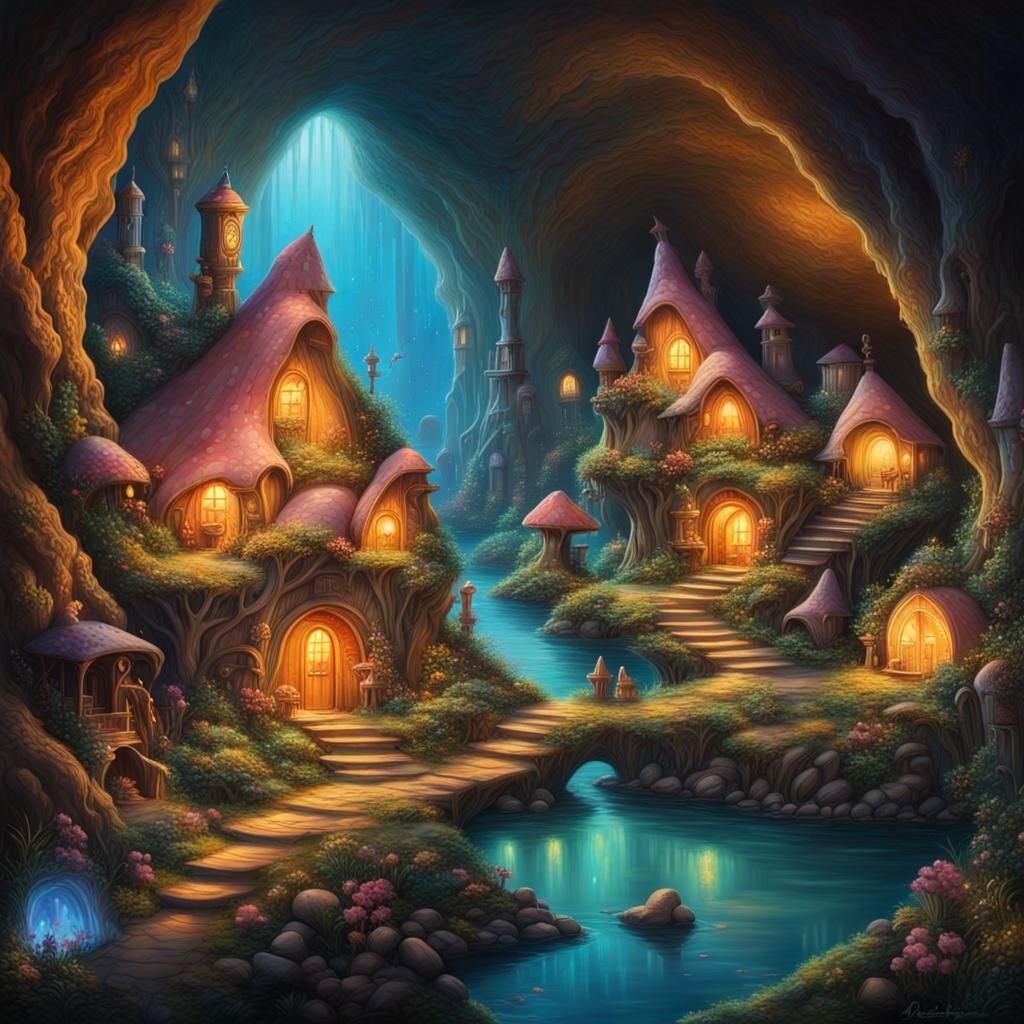 Fairy village underground
