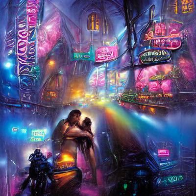 Cyberpunk tension.