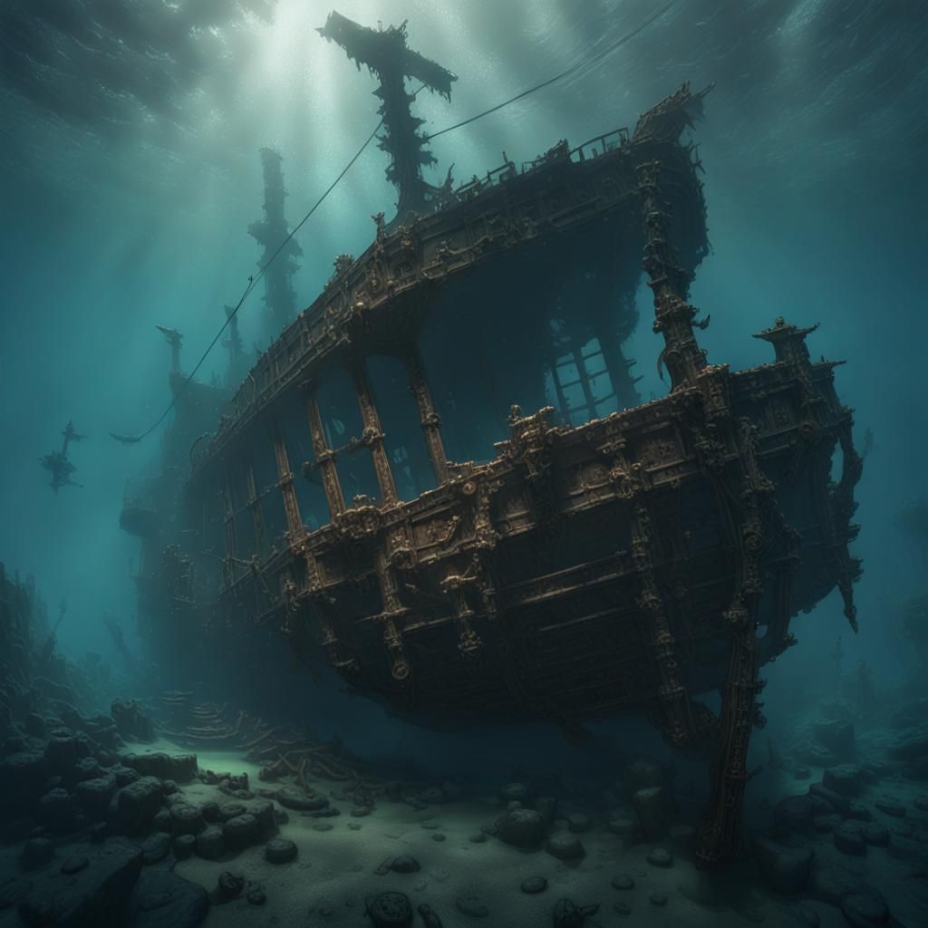 Underwater shipwreck