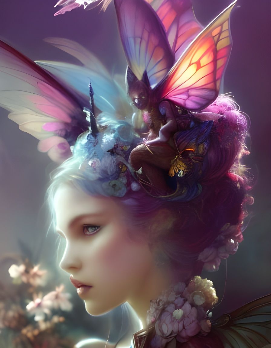 Cute Fairy Experiment #3 - AI Generated Artwork - NightCafe Creator