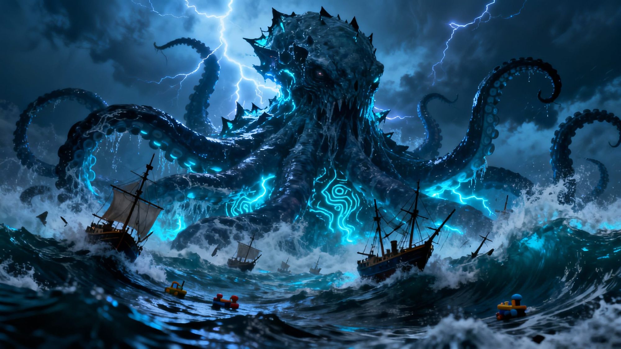Rampage of the colossus Kraken
