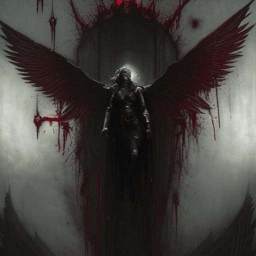 Killer Angel - Ai Generated Artwork - Nightcafe Creator