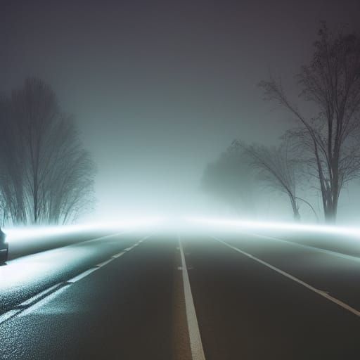 foggy highway