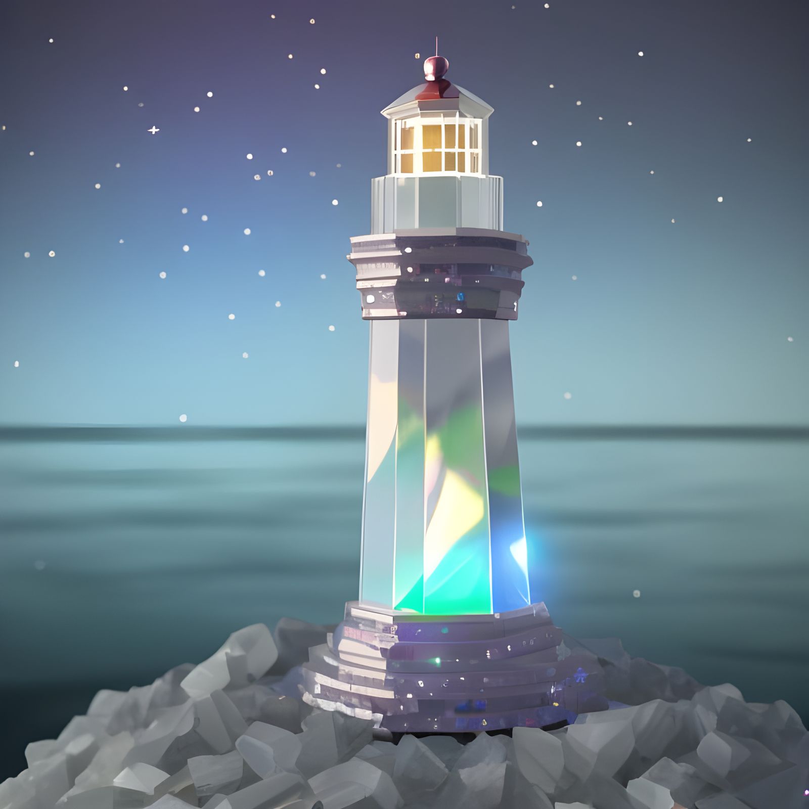 Lighthouse full of Light   by @Zia
