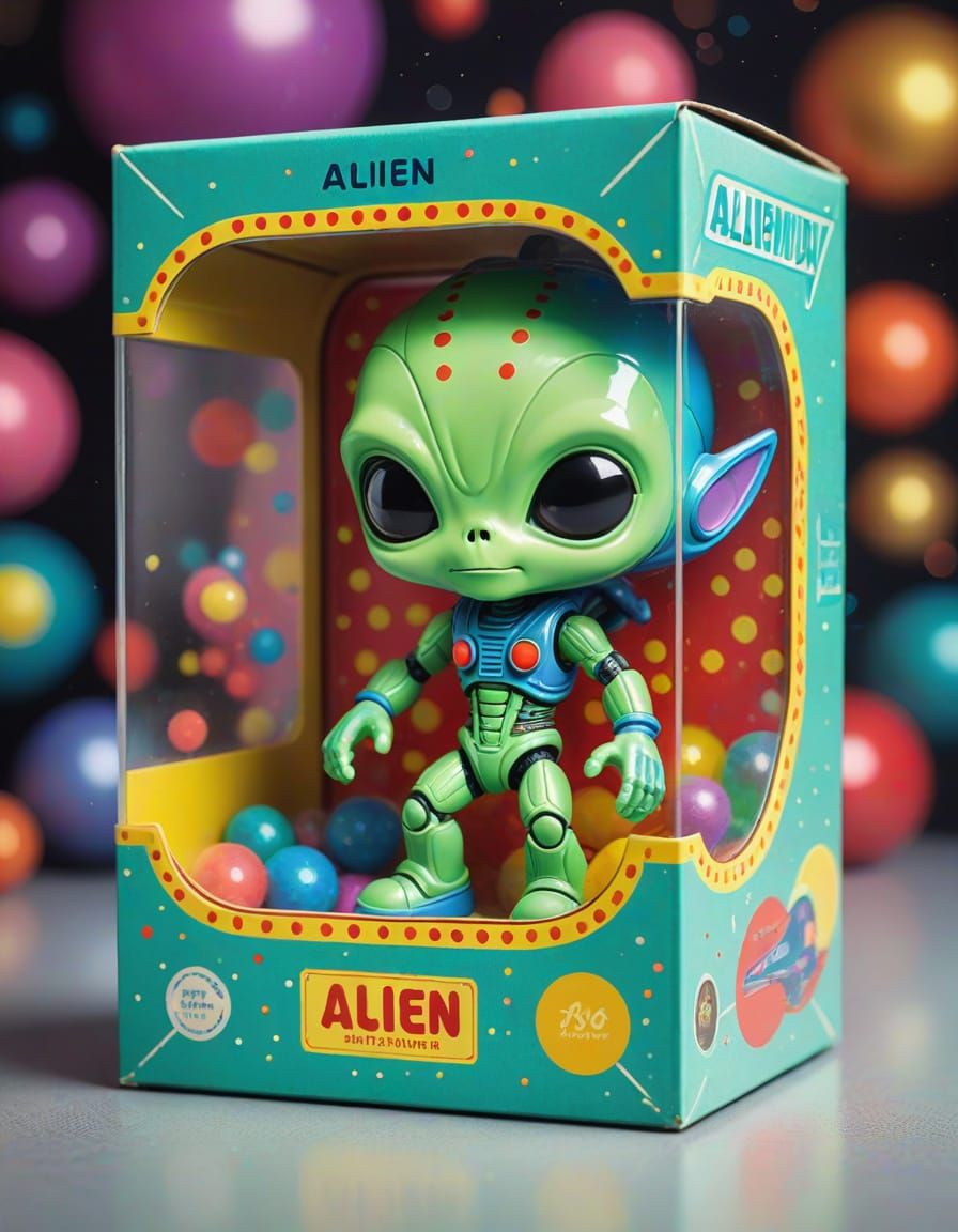 Alien made into an Action Figure Box  by @Goldenredeye