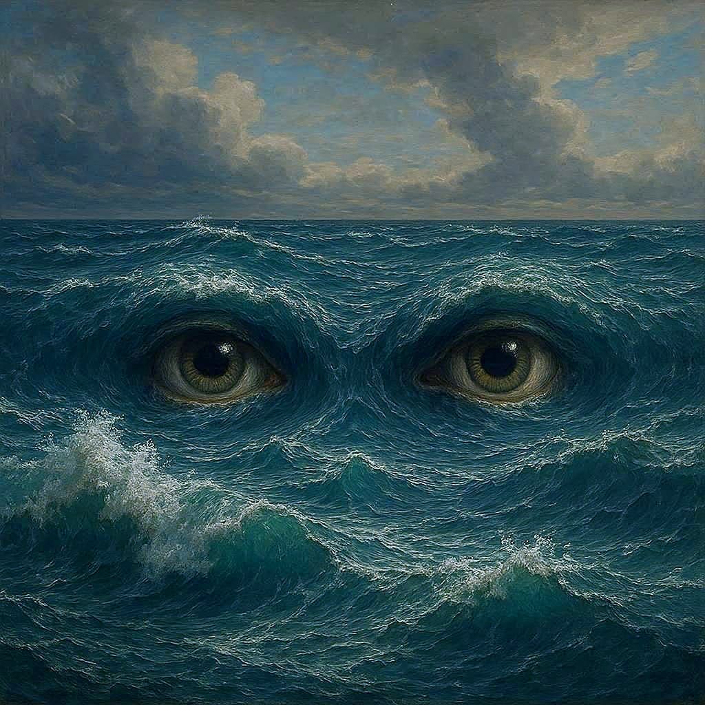 when the ocean looks at you