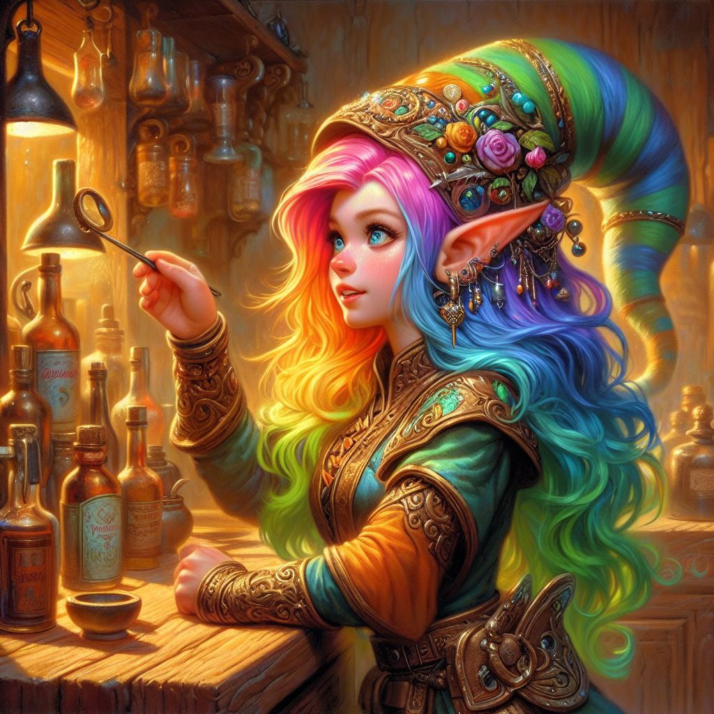 Gnome Wizard at the Workbench