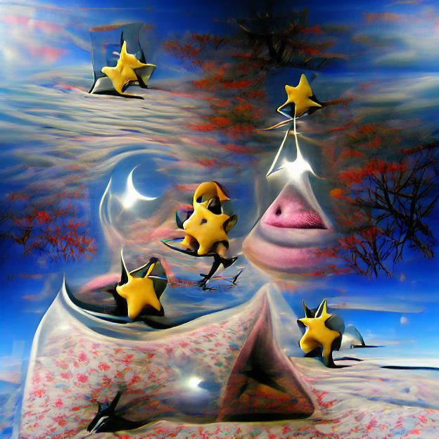 Twinkle twinkle little star surrealism