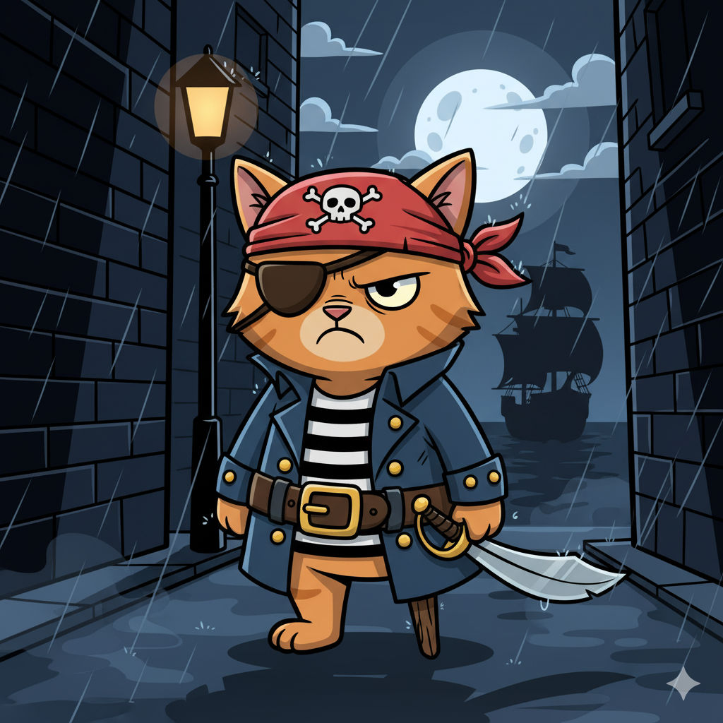 Captain Red Fur Cat