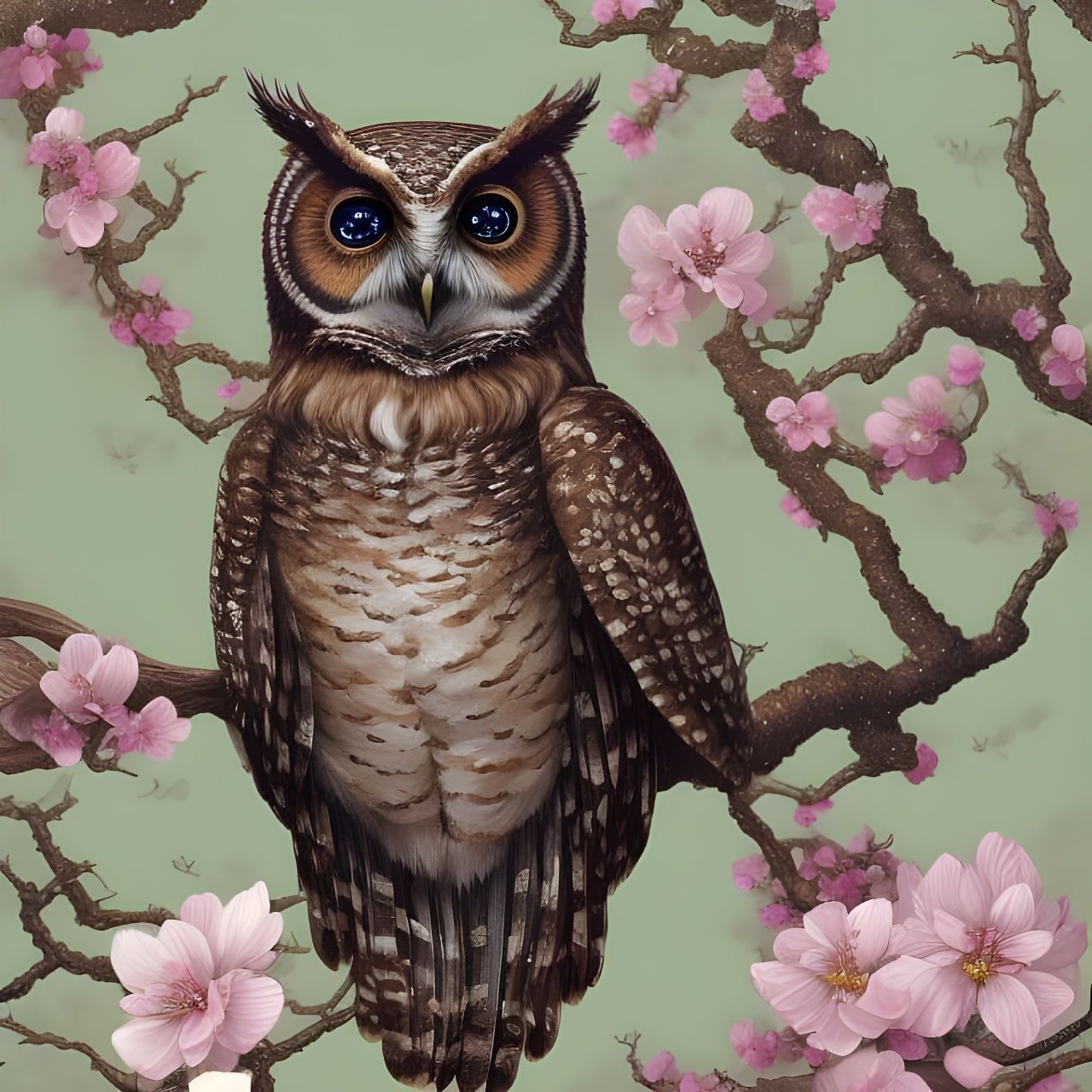 Relaxing on a cherry blossom tree   by @creative seed