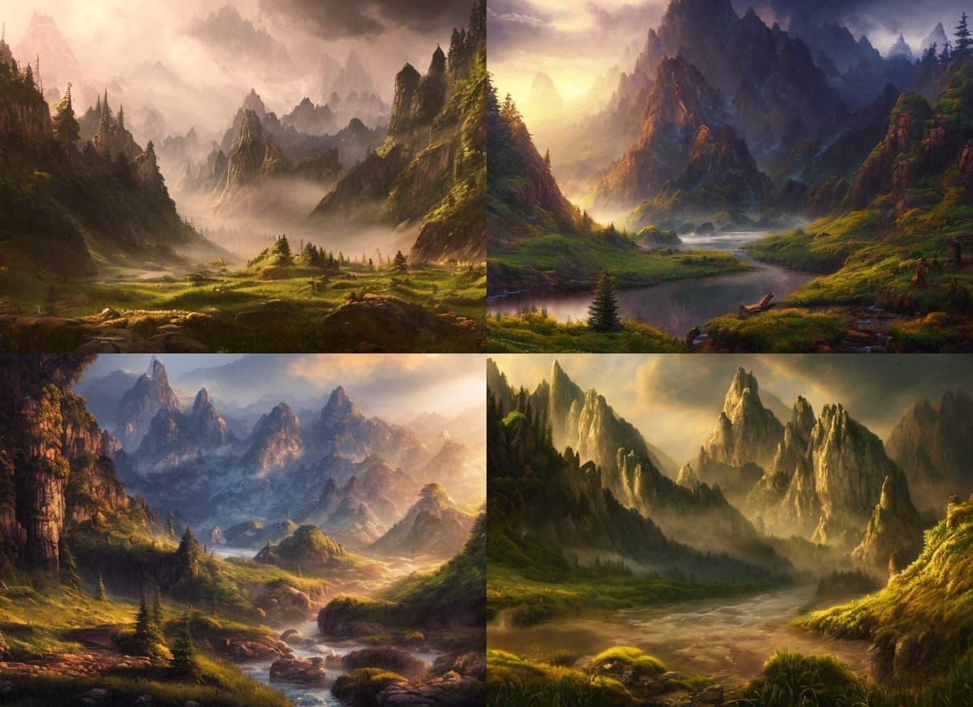A Mountain Valley A river running through it Epic cinematic ...