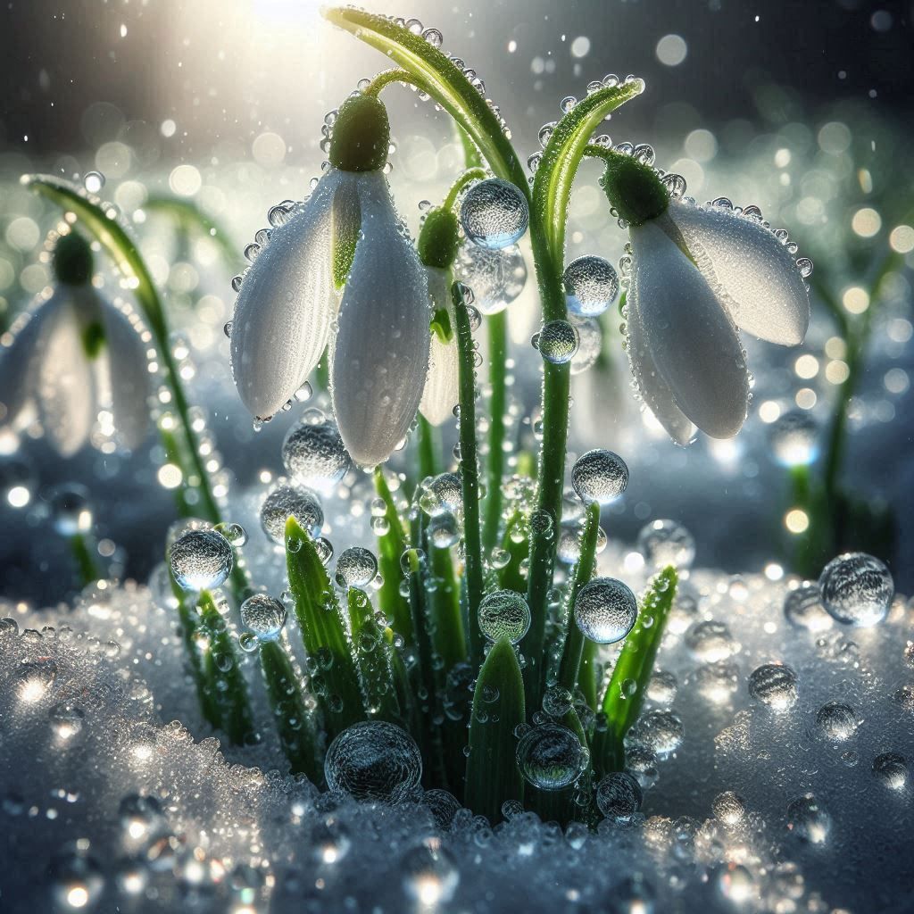 the first spring snowdrops  by @WHIMSY