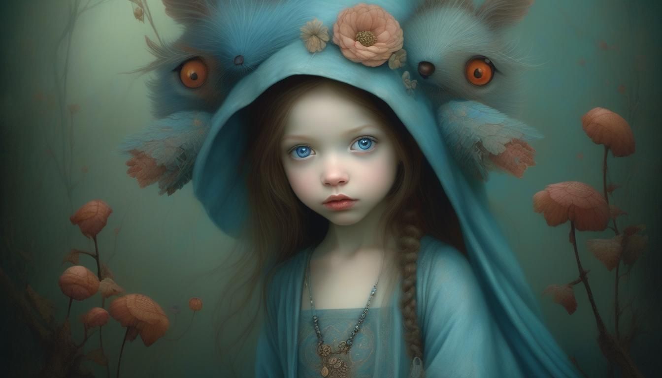Surreal child portrait
