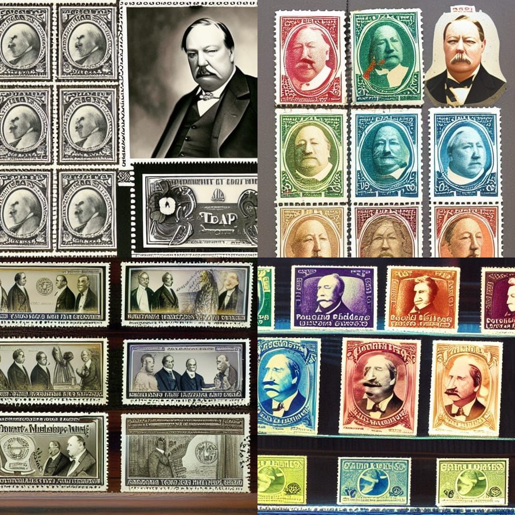 President Taft and his stamp collection