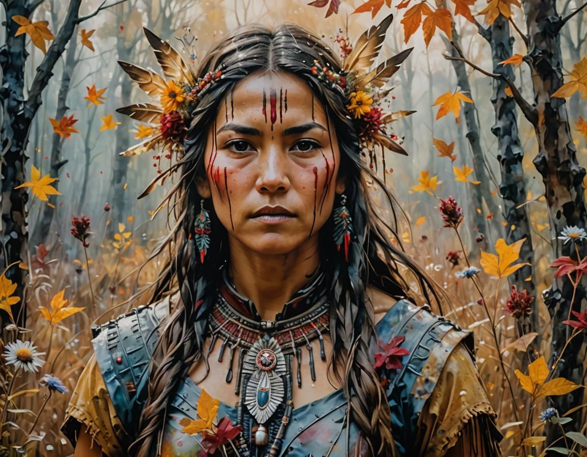 she represents for her people  by @fiercebearart