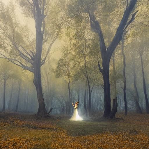 Girl in the forest
