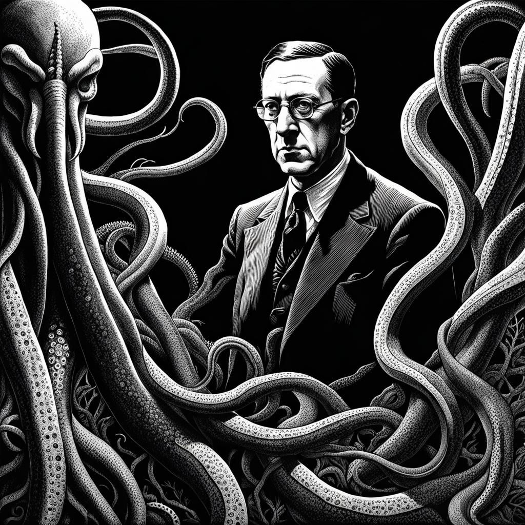 H.P. Lovecraft - AI Generated Artwork - NightCafe Creator