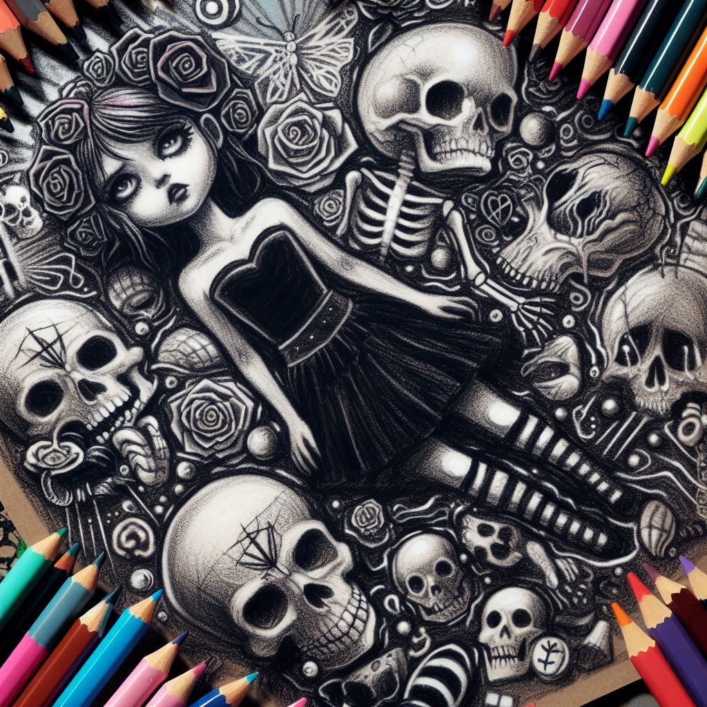 Cute Goth Art Jam Stuff