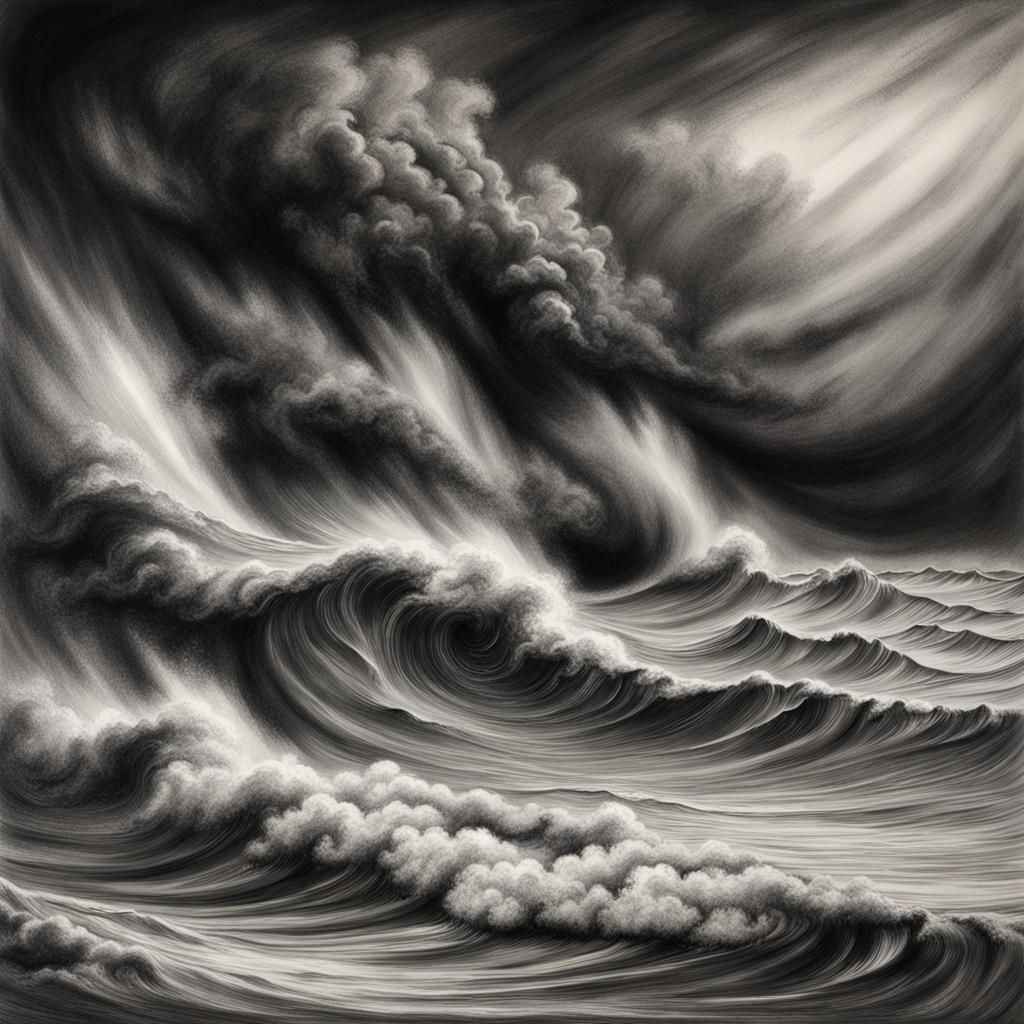 Sea during a storm