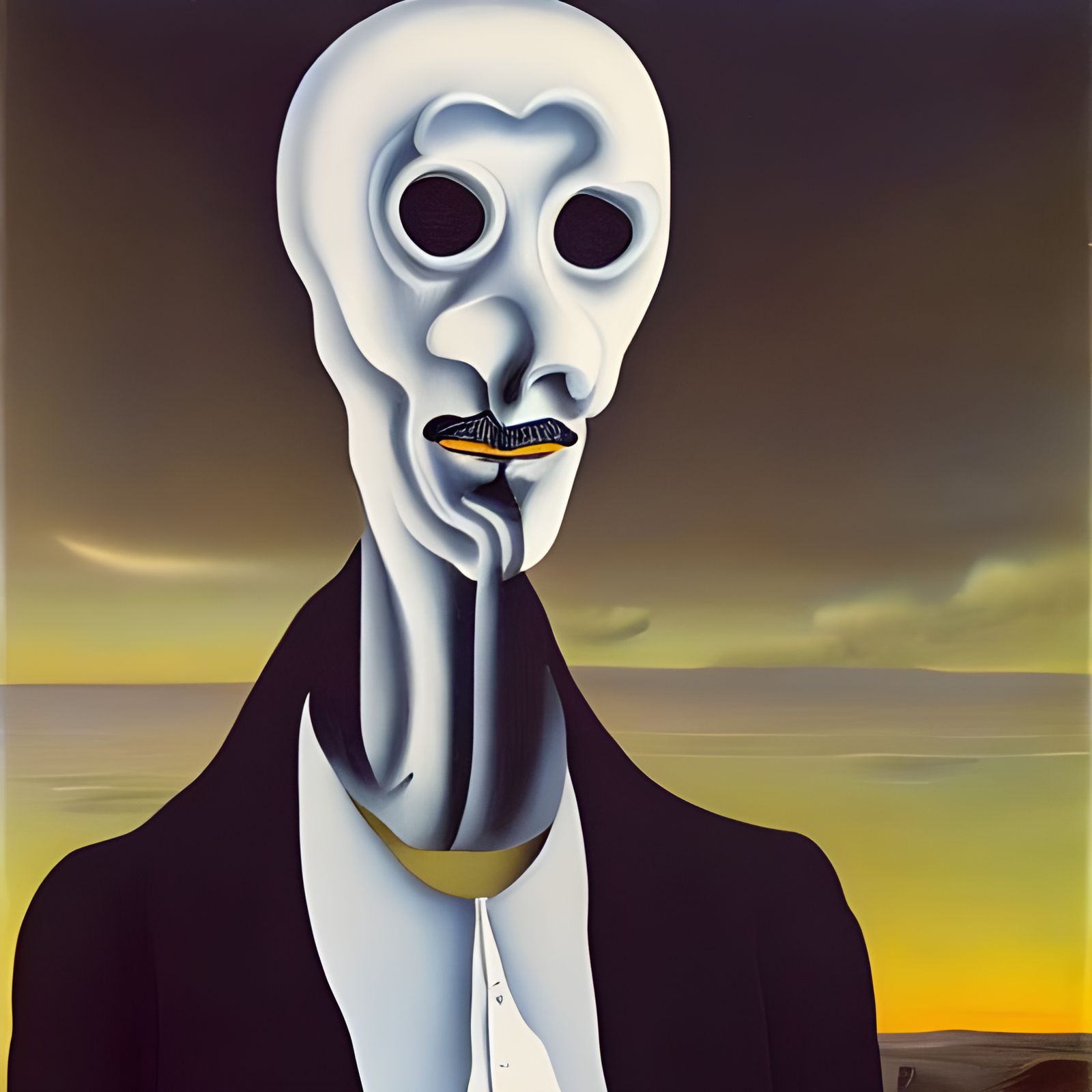 Faceless man