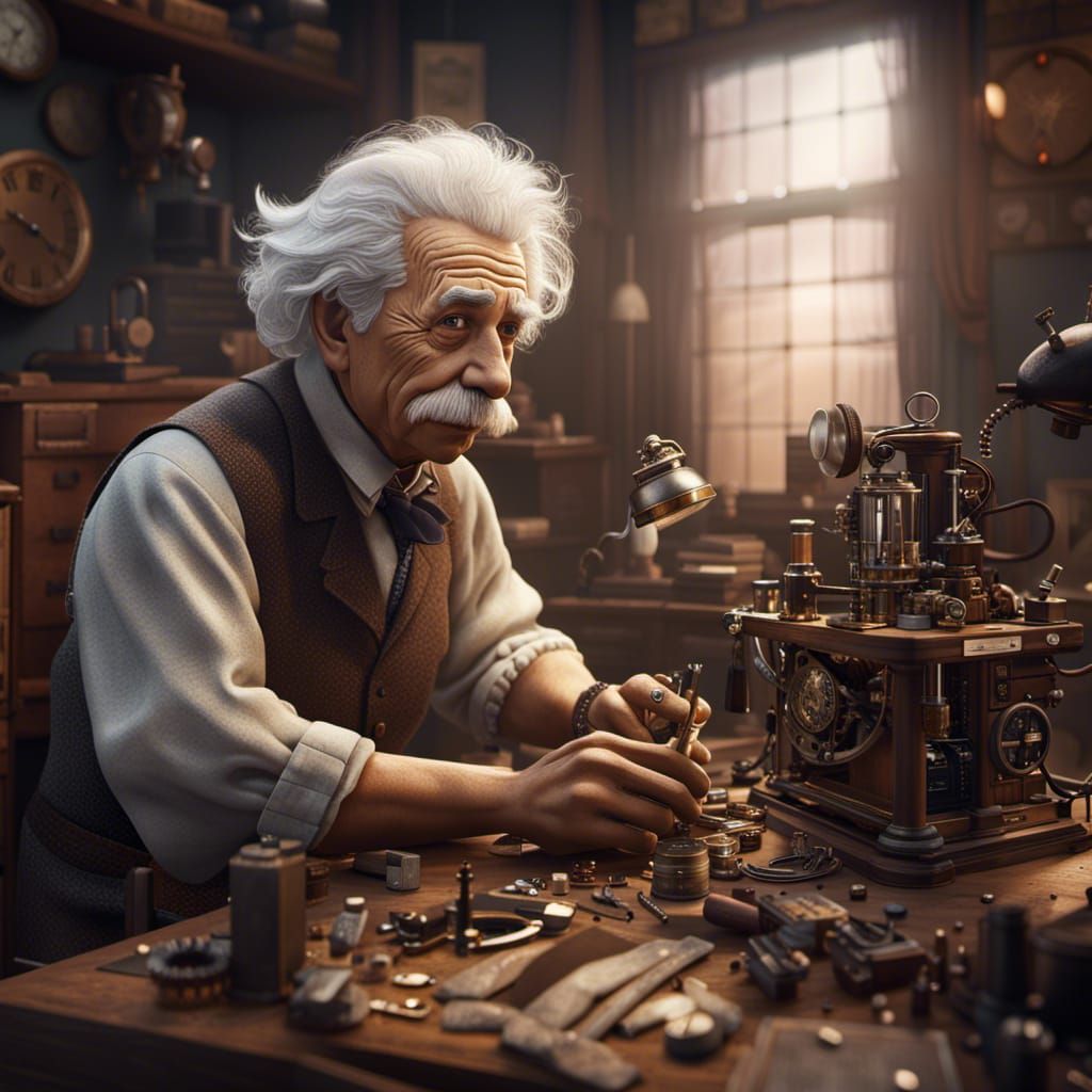 Albert is researching time  by @undefined