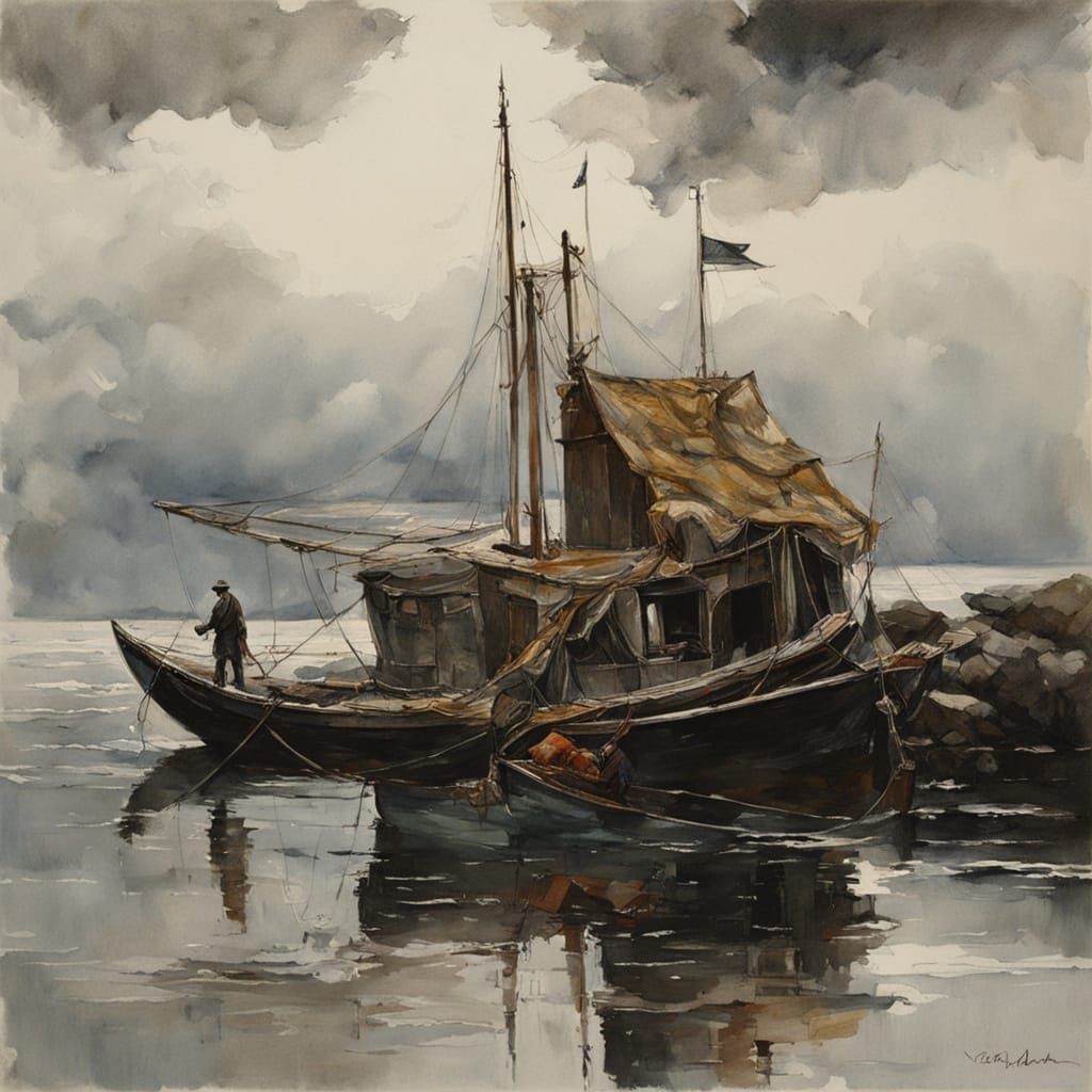 A finely executed stylized watercolor surrounded by splashes of white... Artists: Paul Lovering, Mattias Adolfsson, Russ Mills, Victor Ngai ...