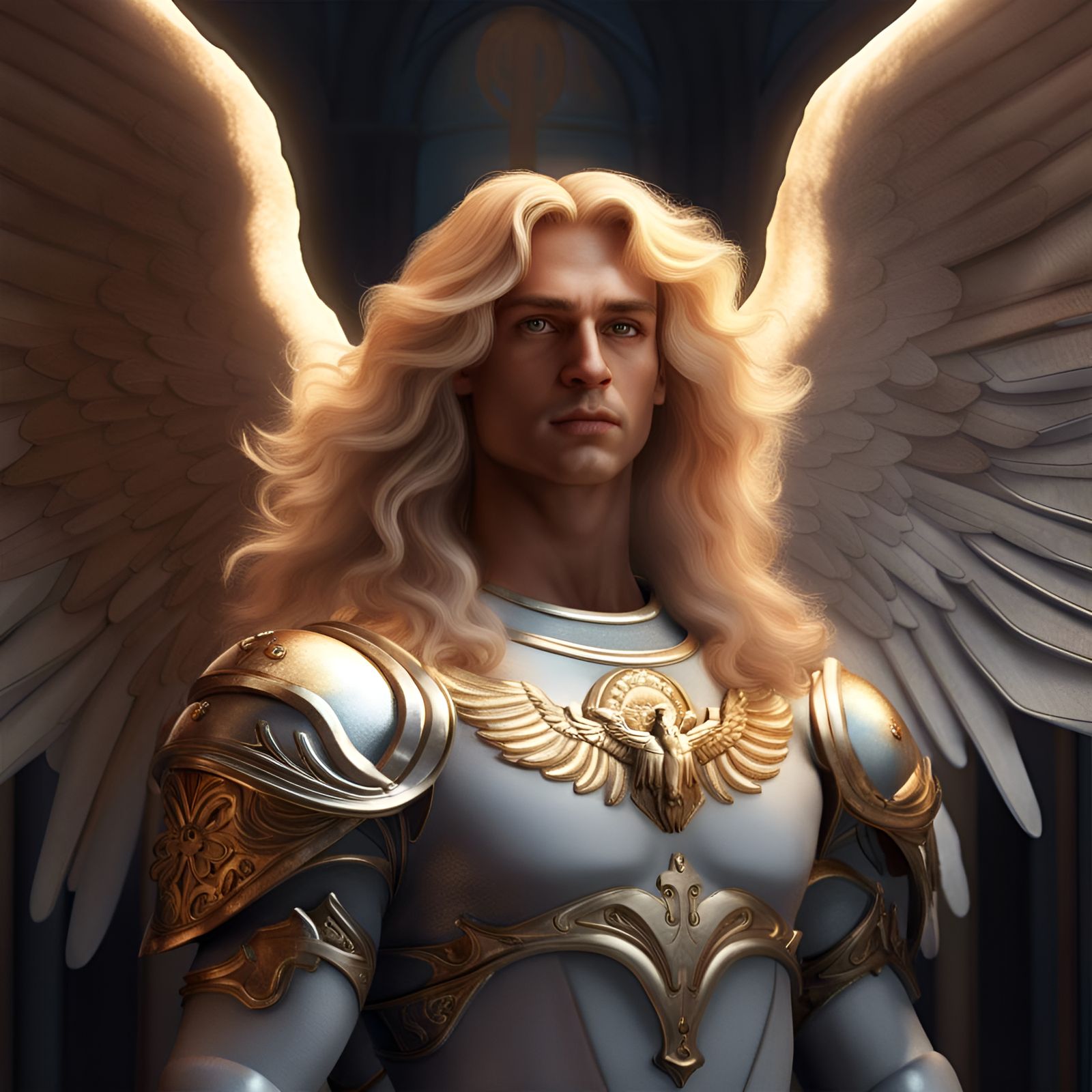 Portrait of archangel Michael - AI Generated Artwork - NightCafe Creator