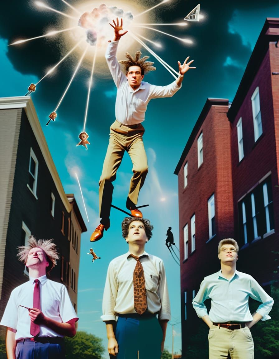 Hmmm! It seems that this experiment alters space, time, and trouser arrangement!!