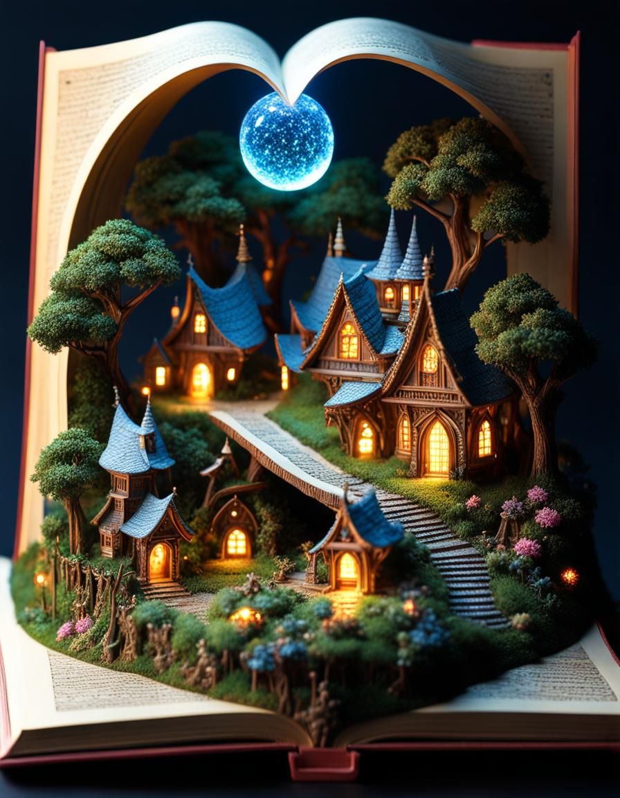 Fairytale Village - AI Generated Artwork - NightCafe Creator