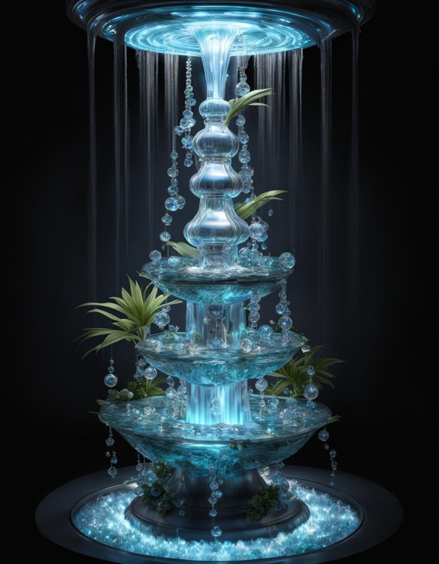 Water ice fountain!   by @Hit moments