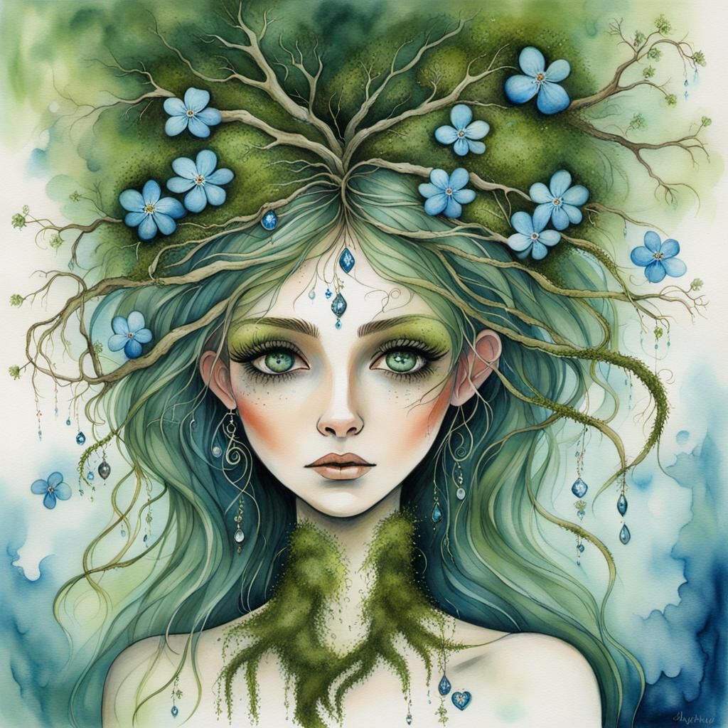 Tree girl AI Generated Artwork NightCafe Creator