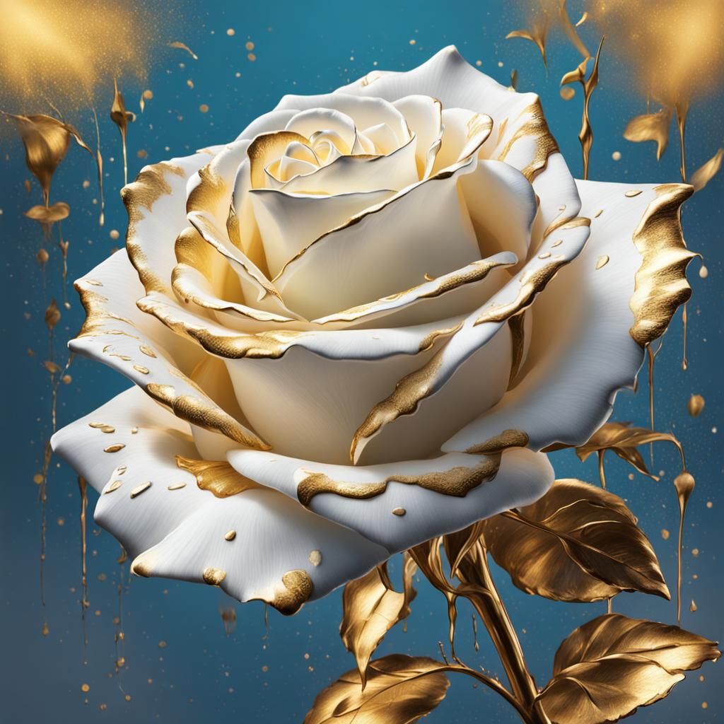 Gold Rose  by @T-Bird