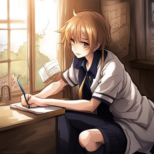 writing-anime-girls-Touhou-Flandre-Scarlet-670015- by Emlume-Kingd0m on  DeviantArt