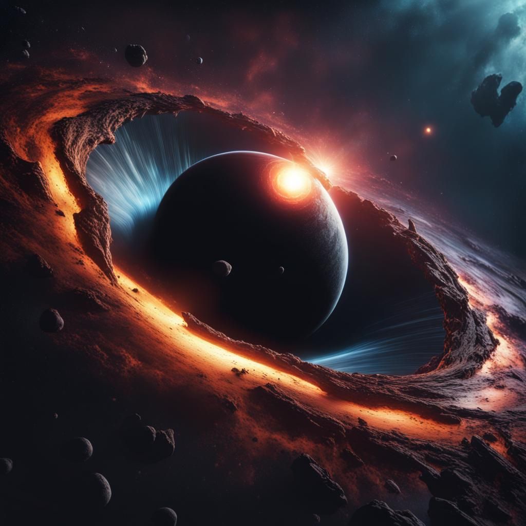 Black hole in space