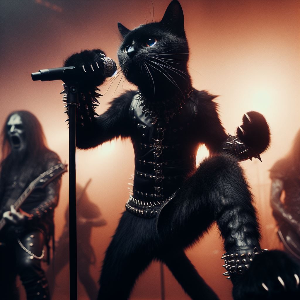 Black Metal Cat