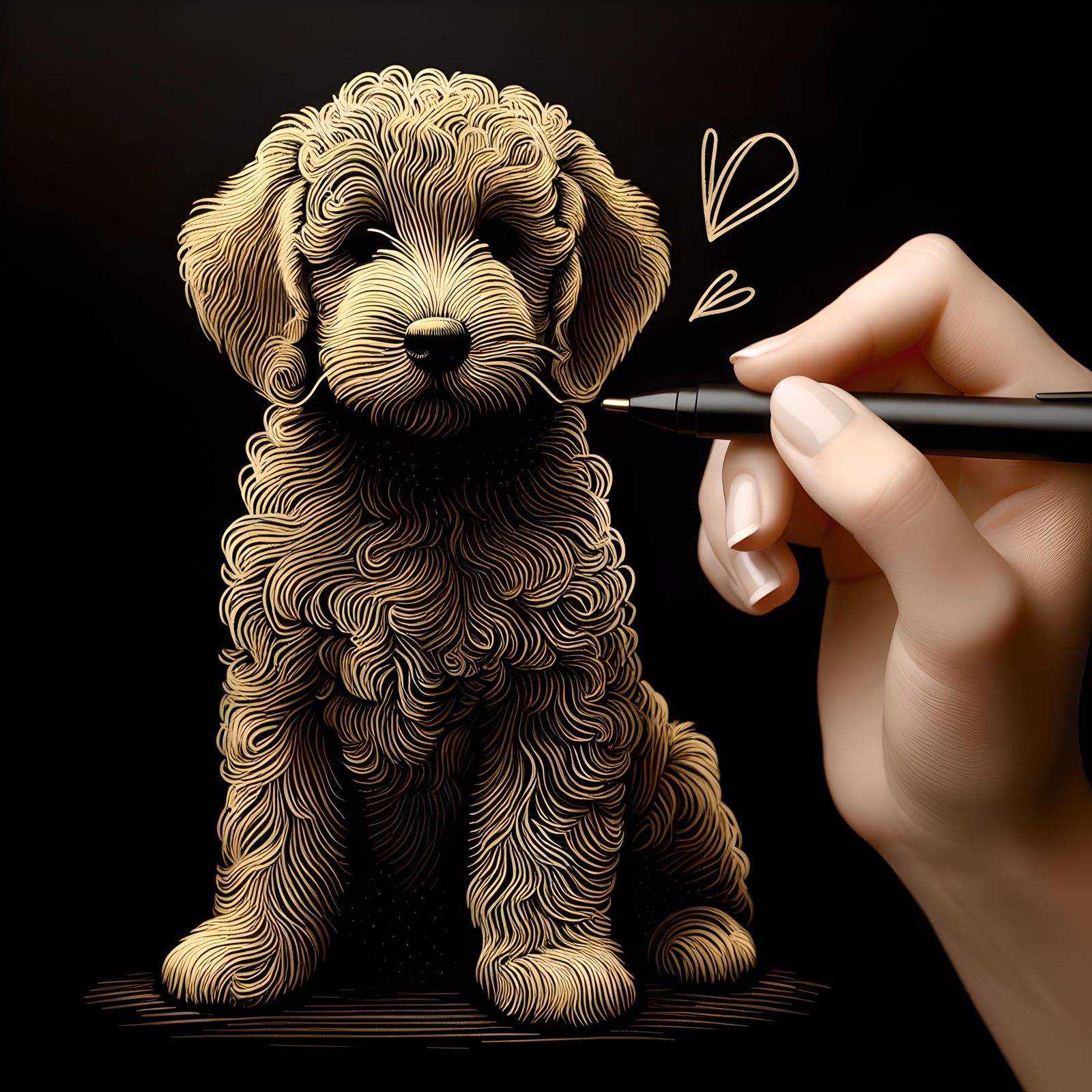 Golden Doodle (Gallery of 2)
