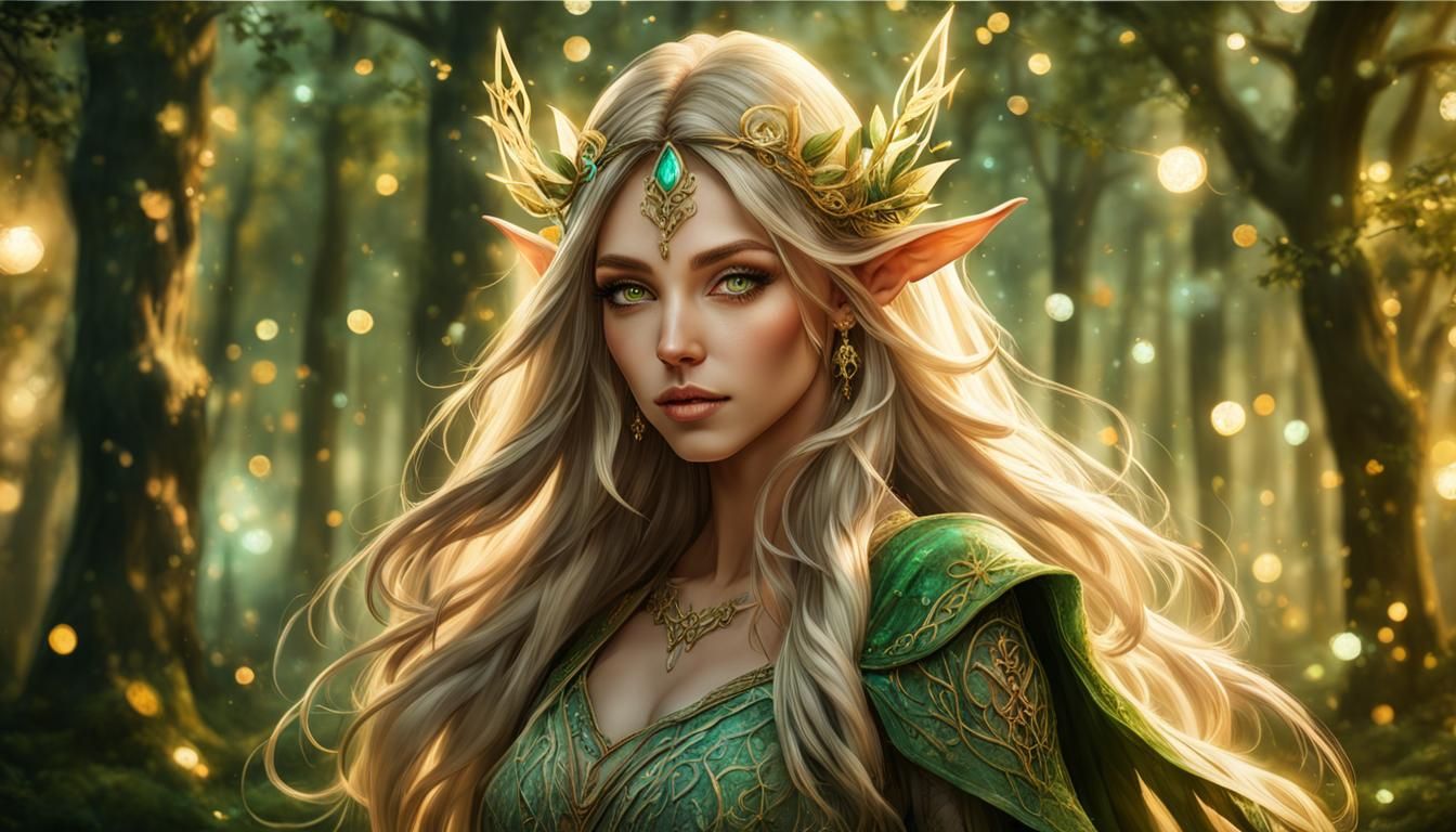 elf in woodlands - AI Generated Artwork - NightCafe Creator