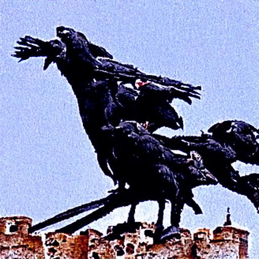 Crows murdering the people of Spain