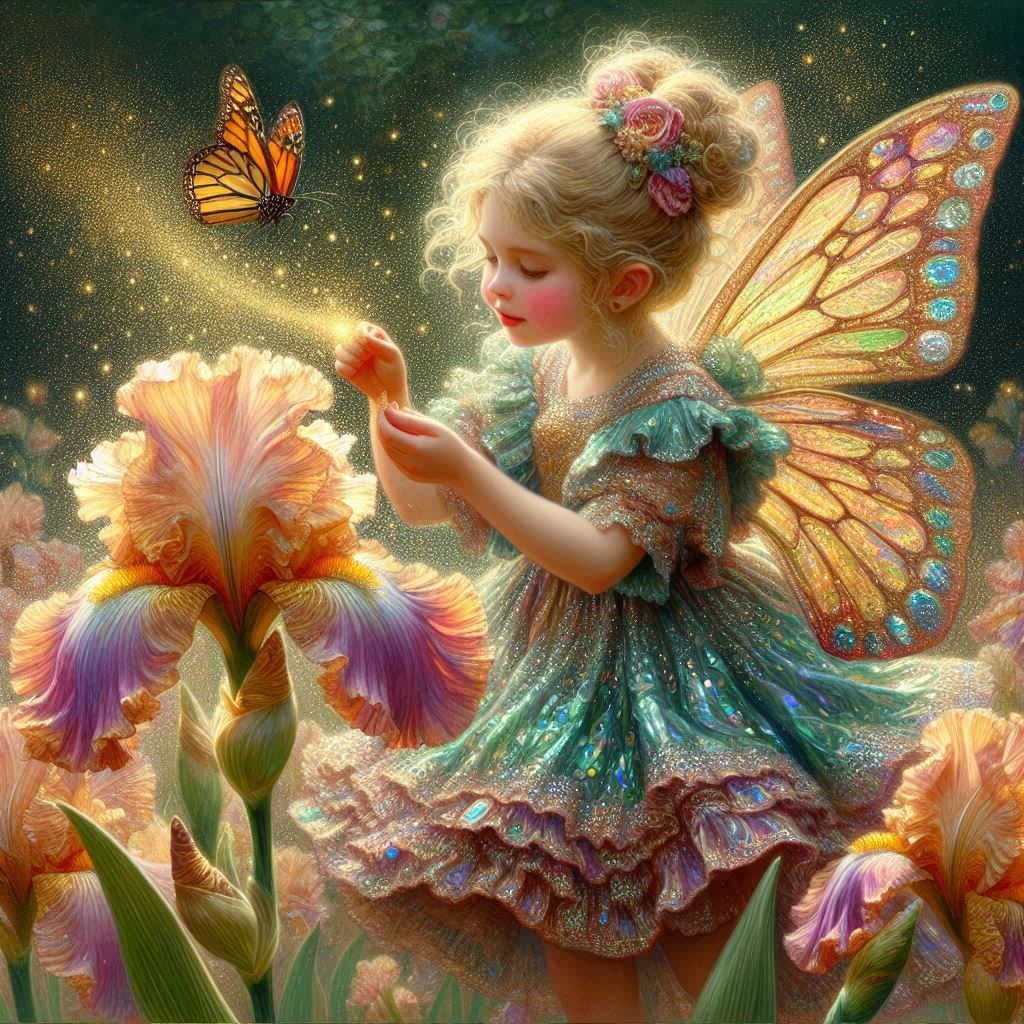 Precious Iris Flower Fairy (#4)