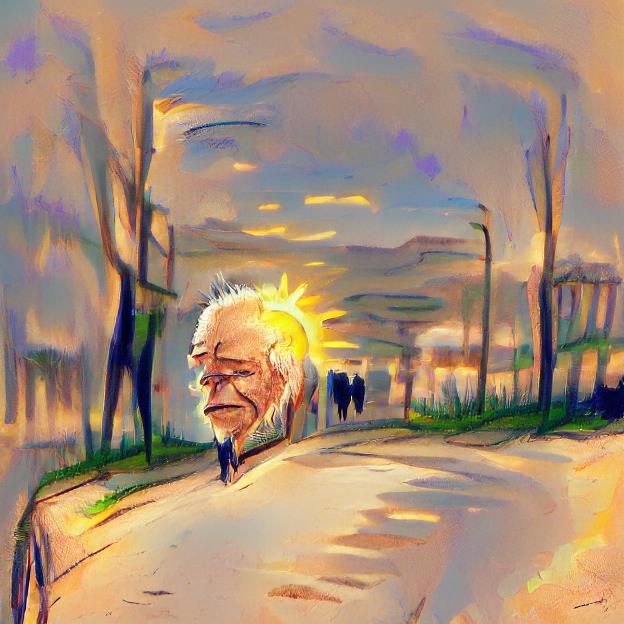 A man walked down a road. He was very old, but he had been walking for many years now, so his age did not matter much an...