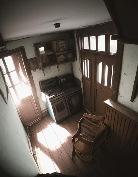 This moderately-sized house looks very old-fashioned and is ...