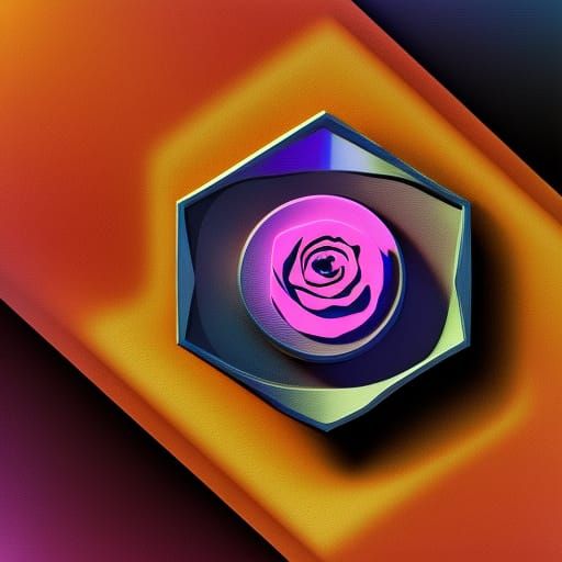 Geometrical Metallic Rose