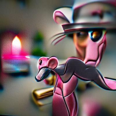 Pink Panther Inspired - AI Generated Artwork - NightCafe Creator