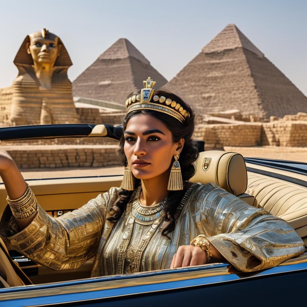 kleopatra in her car  by @Alexander 