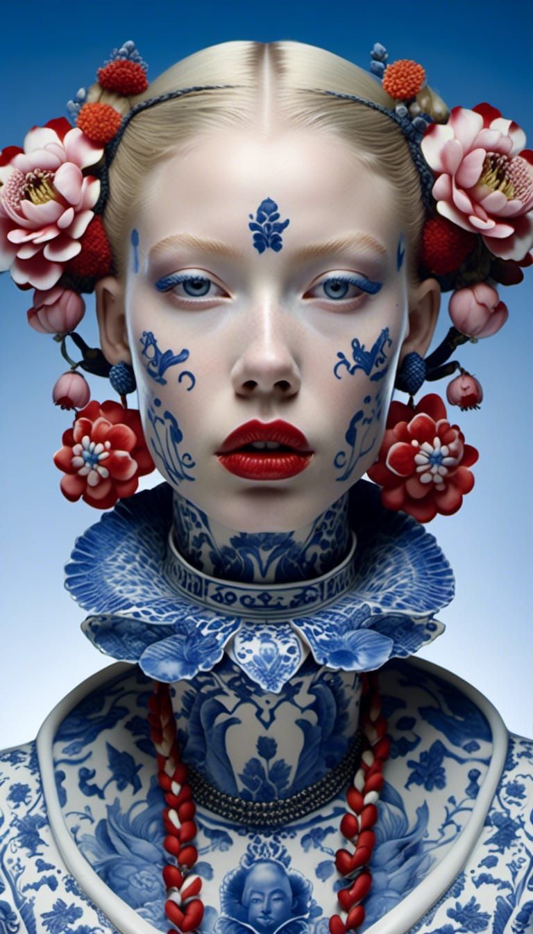 The Girl With The Delft Blue Tattoo UnitedStatesOfDaan 2024 AI   VpAqs8HtNARL0Ilt0XX9  1  Juoxy 